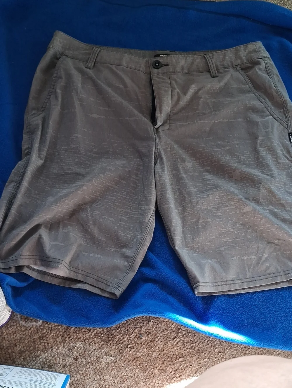 Men's Gray Flat Front Shorts - Lightweight Everyday Style